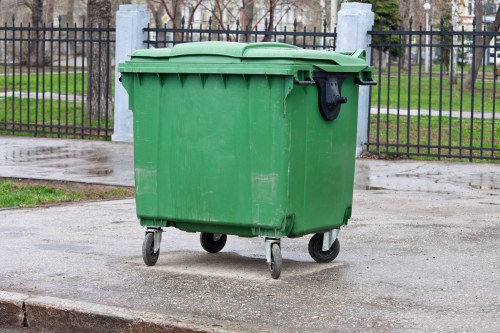 Rubbish removal truck in Mitcham